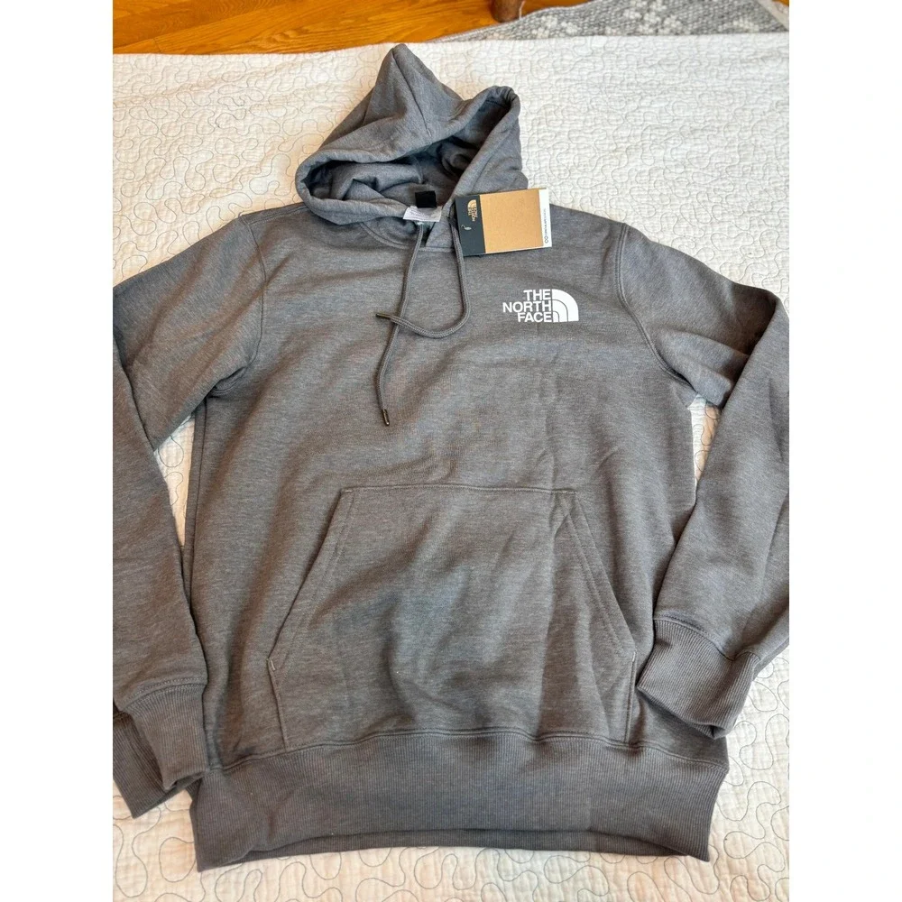 The North Face Mens Half Dome Pullover Hoodie Grey Heather Sweatshirt Size Small